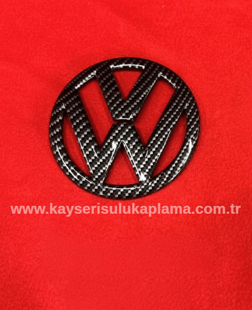 Volkswagen Adlı Araç İçin Logo ,Karbon Çalışmamız
