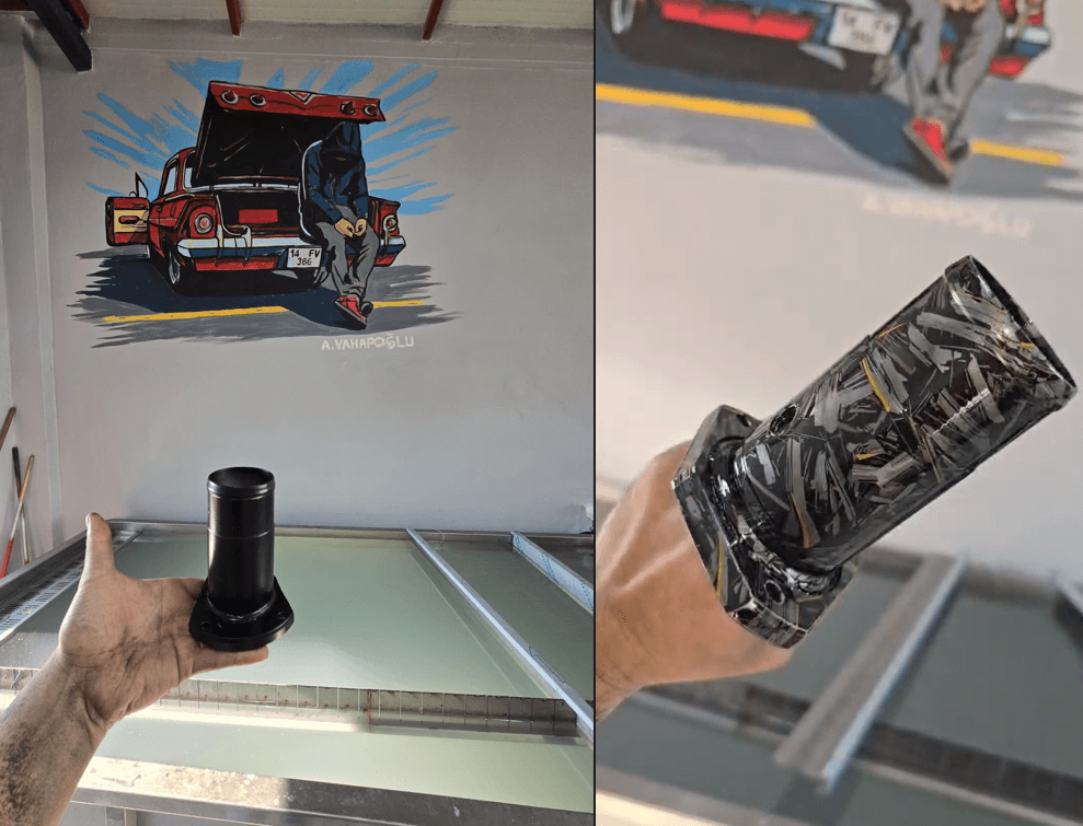 Polo Aracımızın Emme Manifoldu Borusuna Forged Karbon Kapladık