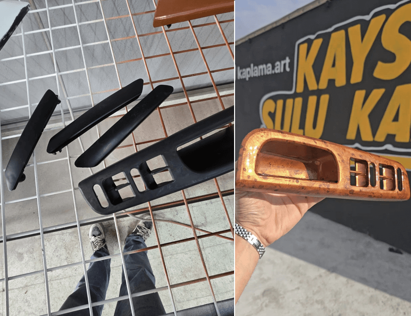 B5 Passat Aracımıza Oluklu Maun Uyguladık